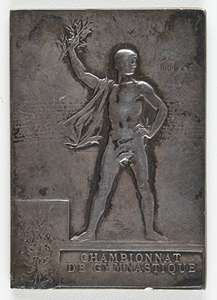 Lot #7004  Paris 1900 Olympics Winner’s Medal for Gymnastics - Image 2