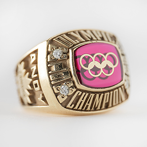Lot #7150  Atlanta 1996 Summer Olympics Team Canada Men's Relay Team Ring - Image 2