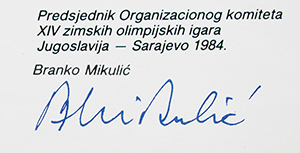 Lot #7117  Sarajevo 1984 Winter Olympics Participation Diploma - Image 2