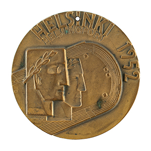 Lot #7053  Helsinki 1952 Summer Olympics Bronze Participation Medal
