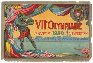 Lot #7023  Antwerp 1920 Olympics Poster