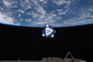 Lot #7185  Sochi 2014 Winter Olympics Space Flown Snowflake Pin - Image 4