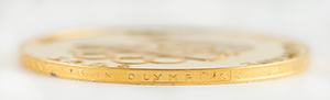 Lot #7070 Tug Wilson's Rome 1960 Summer Olympics Gold Olympiade Medal - Image 4