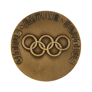 Lot #7065  Squaw Valley 1960 Winter Olympics Unawarded Bronze Winner's Medal and Case - Image 2