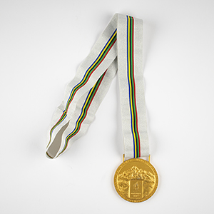 Lot #7138  Albertville 1992 Winter Olympics Sample Gold Winner's Medal for Demonstration Sports - Image 5