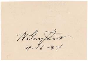 Lot #268 Wiley Post - Image 1