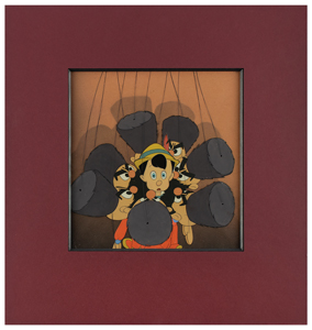Lot #521 Pinocchio and Cossack puppets production cel from Pinocchio - Image 2