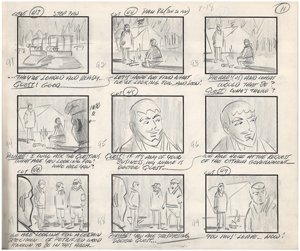 Lot #559 Jonny Quest complete storyboard from the episode The Werewolf of the Timberland - Image 2