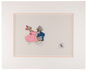 Lot #607 Daisy and Scrooge McDuck production cels from Mickey's Christmas Carol - Image 2