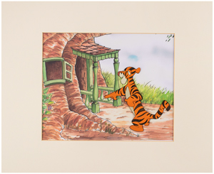 Lot #604 Tigger production cel from The Many Adventures of Winnie the Pooh - Image 3