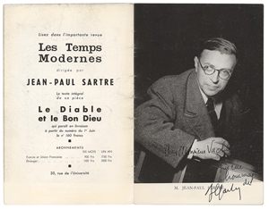 Lot #250 Jean-Paul Sartre