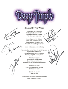 Lot #340  Deep Purple - Image 1