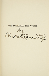 Lot #94  Lusitania: Lauriat, Charles E. - Image 2
