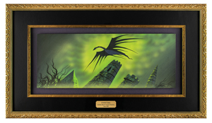 Lot #539 Eyvind Earle concept painting of Maleficent from Sleeping Beauty - Image 2