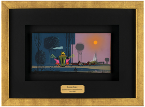 Lot #540 Eyvind Earle concept painting of the Coach and Castle from Sleeping Beauty - Image 2