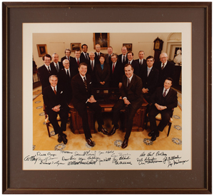 Lot #8253 Ronald Reagan and Cabinet - Image 1