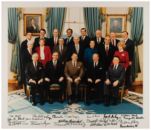 Lot #8254 Ronald Reagan and Cabinet - Image 1