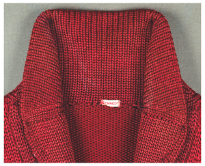 Реликвии. Университетский свитер Джона Кеннеди малиновый кардиган, украшенный буквой «H»