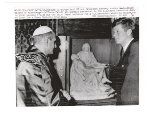 Lot #8209 John F. Kennedy and Pope Paul VI