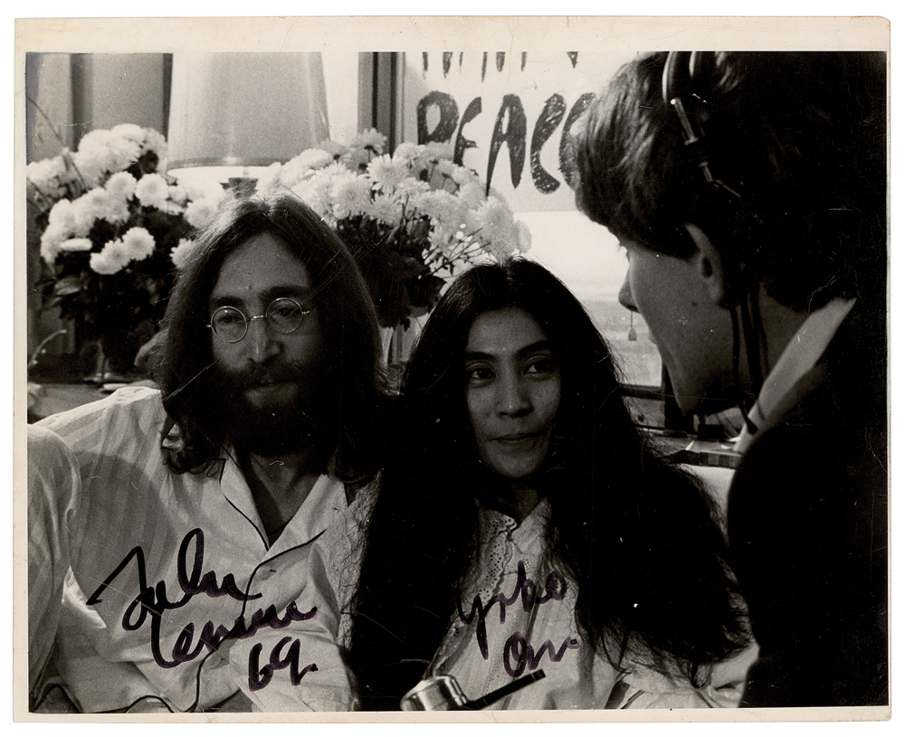 Lot #619  Beatles: John Lennon and Yoko Ono