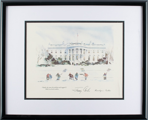 Lot #139  Presidential Christmas Card Prints - Image 2