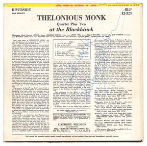 Lot #606 Thelonious Monk