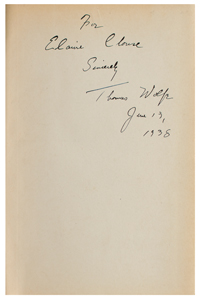 Lot #434 Thomas Wolfe - Image 2