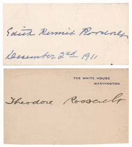 Lot #152 Theodore and Edith Roosevelt - Image 1