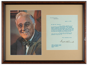 Lot #145 Franklin D. Roosevelt - Image 1