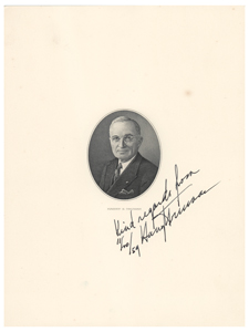Lot #161 Harry S. Truman - Image 1