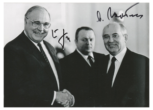 Lot #233 Mikhail Gorbachev and Helmut Kohl