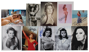 Lot #522 Sophia Loren and Brigitte Bardot