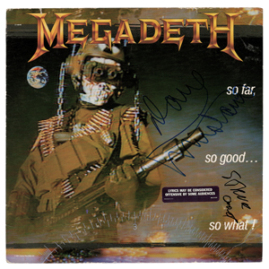 Lot #829  Megadeth: Dave Mustaine and Steve Jones