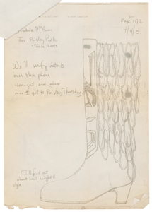 Lot #694  Prince's Custom-Made 'New Power Generation' Boots with Designs and Correspondence - Image 13