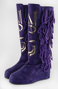 Lot #694  Prince's Custom-Made 'New Power Generation' Boots with Designs and Correspondence - Image 3