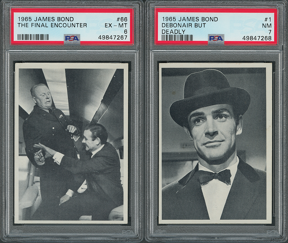 Lot #9205  1965 James Bond and Man from UNCLE (2) Complete Sets