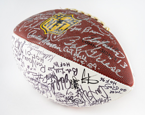 Lot #9172  NFL Hall of Famers Signed Football - Image 6