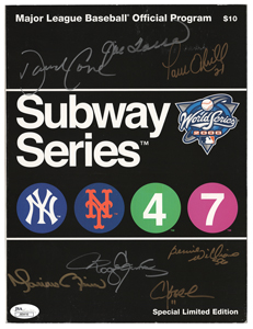 Lot #9236  Baseball: 2000 World Series Signed Program