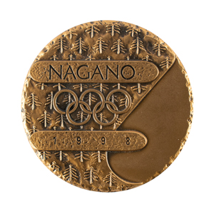 Lot #9223  Nagano 1998 Winter Olympics Participation Medal - Image 1