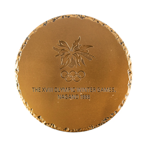 Lot #9223  Nagano 1998 Winter Olympics Participation Medal - Image 2