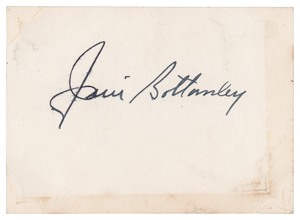 Lot #9240 Jim Bottomley Signature