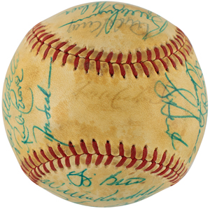 Lot #9280  NY Yankees: 1981 Team-Signed Baseball - Image 2