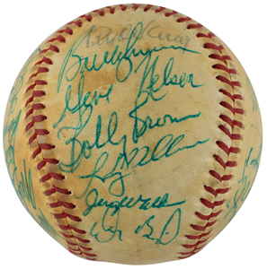 Lot #9280  NY Yankees: 1981 Team-Signed Baseball - Image 3