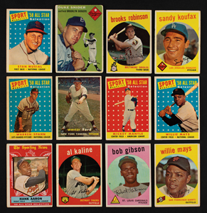 Lot #9068  1939-1960 Play Ball, Bowman, Topps Baseball Shoebox Lot of (575) Cards - Image 2