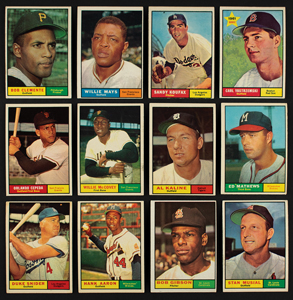 Lot #9077  1961 Topps Baseball Partial Set