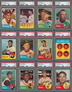Lot #9085  1963 Topps Baseball Near Complete Set (575/576)