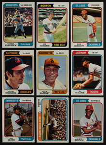 Lot #9113  1974 Topps Baseball Complete Set (660/660) - Image 2