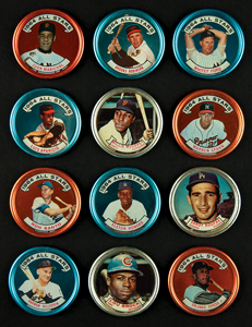 Lot #9089  1964 Topps Coins Lot of 58 EX-NM with Koufax, Killebrew, and Robinson