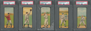 Lot #9028  1911 T201 Mecca Double Folders Complete Set of (50) with (5) PSA Graded