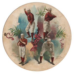 Lot #9010  1889 A35 Goodwin (Round) Album with (7) Leaves Including Anson, Kelly, Ward, and Comiskey - Image 2